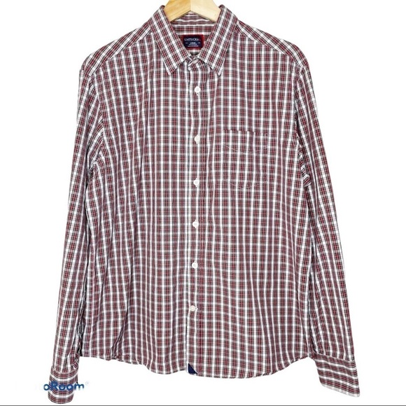 Untuckit plaid long sleeve button up shirt Large - Picture 1 of 9
